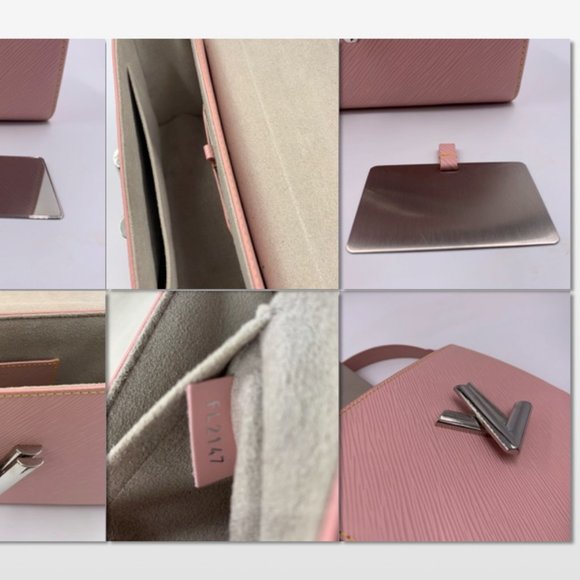 Authentic LOUIS VUITTON Epi Twist MM Pink Shoulder Bag Crossbody Bag - Picture 2 of 8